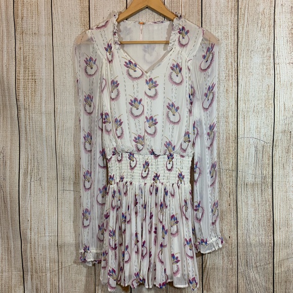 Free People Dresses & Skirts - Free People Long Sleeve Sheer Dress